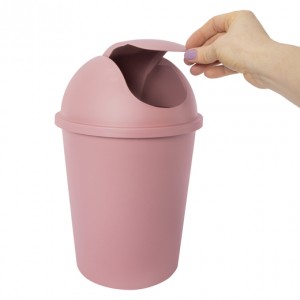 solid trash cans